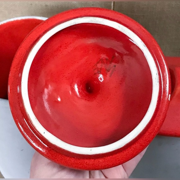 Vintage Sheep Treat Jar Tall Canister Country Kitsch Farm Cottage Core Whimsical - Picture 9 of 12